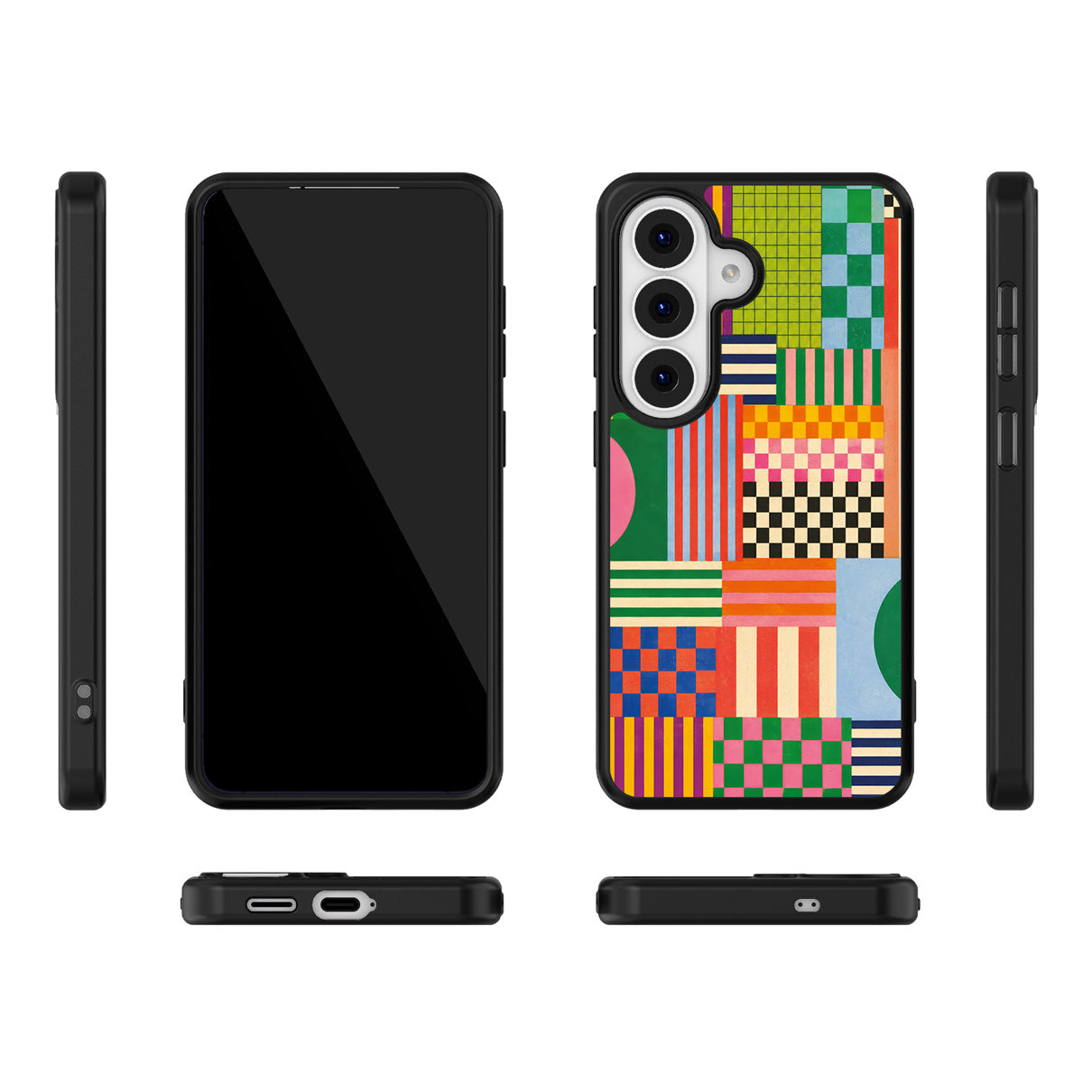 Carnival Quilt Samsung Galaxy S26 case – multi-angle view