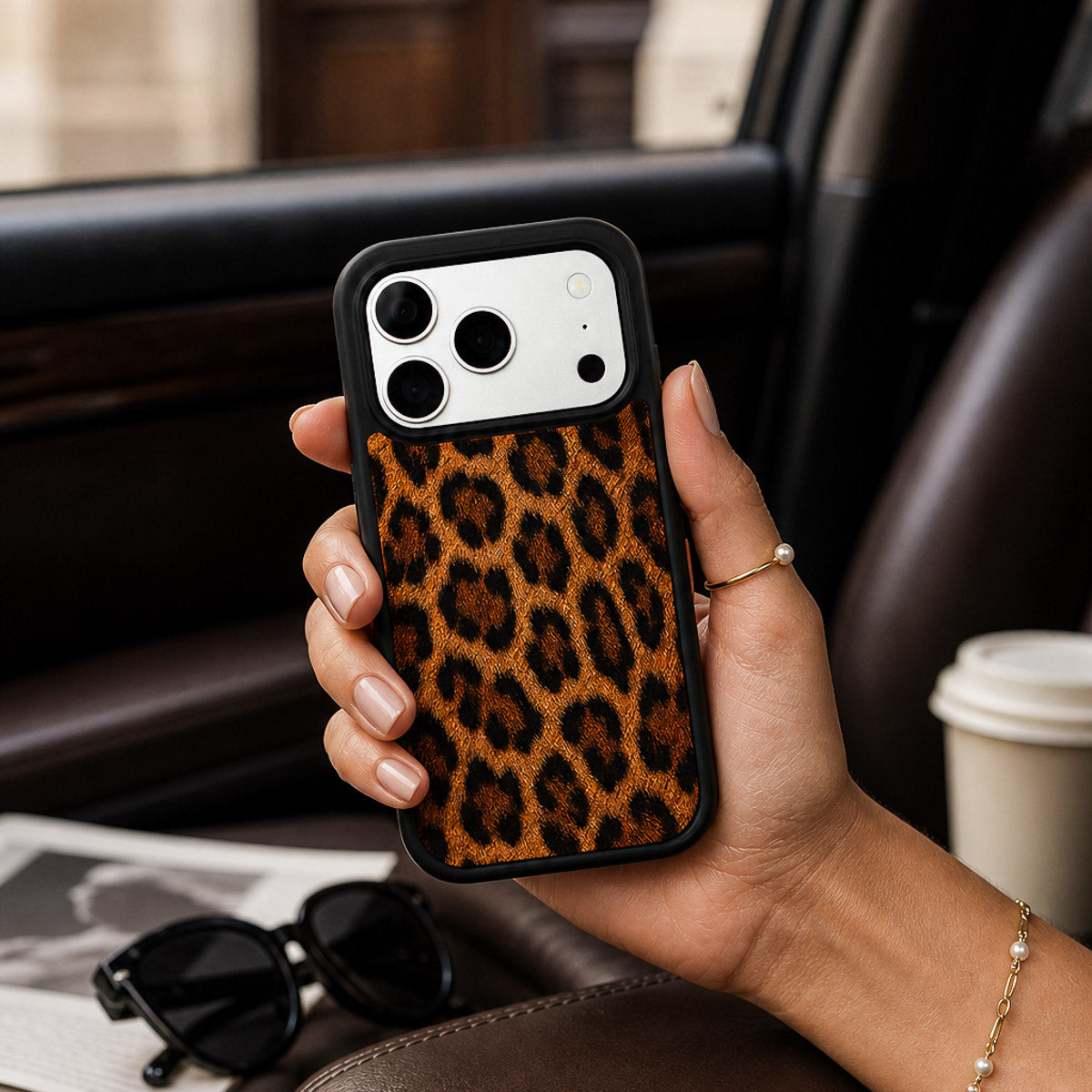Animal Print Designer iPhone 18 Pro Max Case – Classic Leopard | MagSafe — view 3