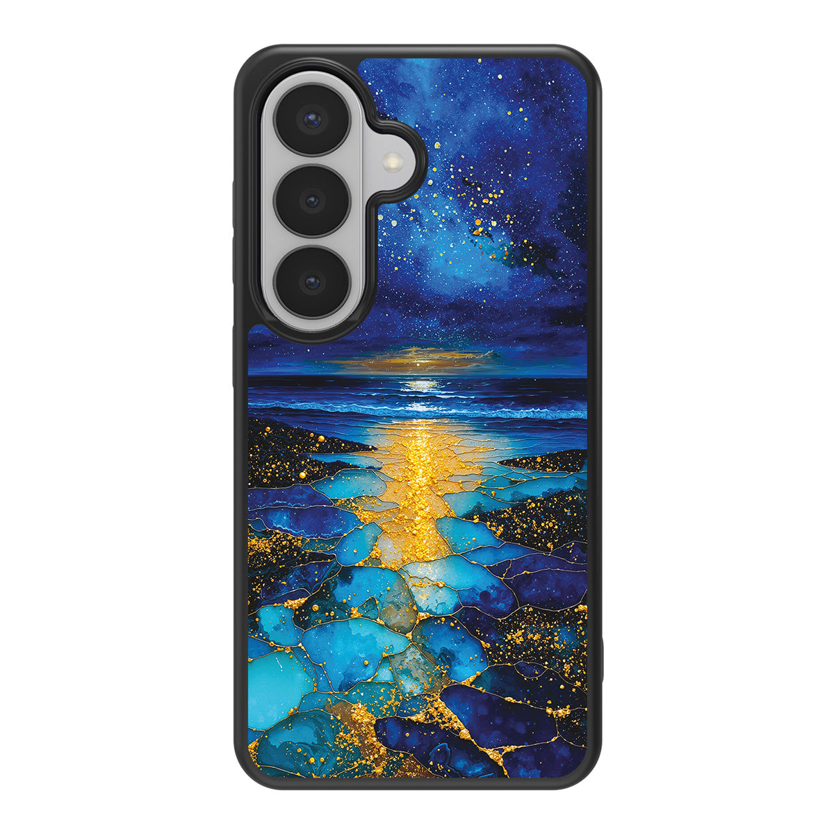 Cosmic Seascape design back view – Samsung Galaxy S26 case