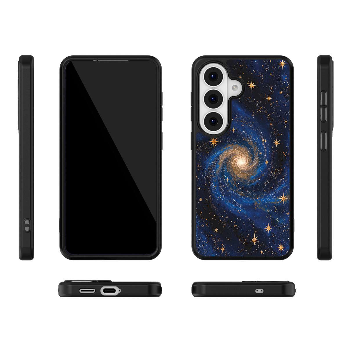 Cosmic Tide Samsung Galaxy S26 case – multi-angle view