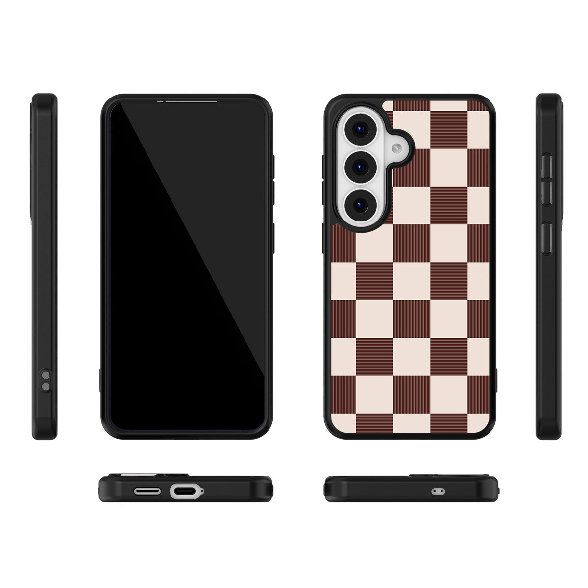 Elegance Espresso Samsung Galaxy S26 Plus case – multi-angle view