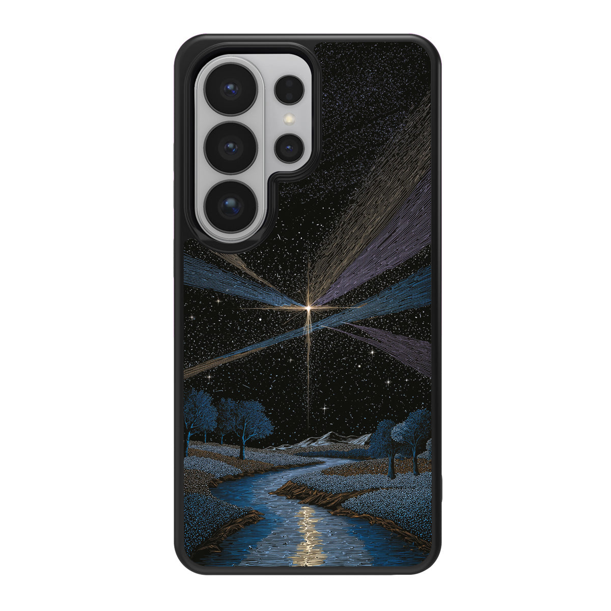Falling Star design back view – Samsung Galaxy S26 Ultra case