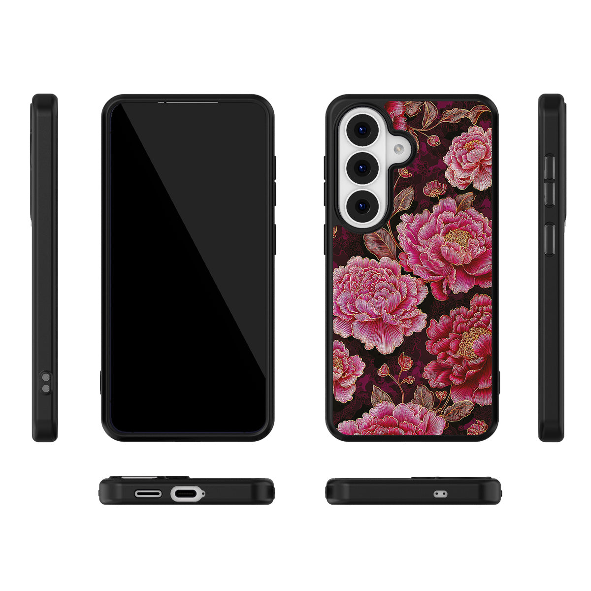 Floral Opulence Samsung Galaxy S26 Plus case – multi-angle view