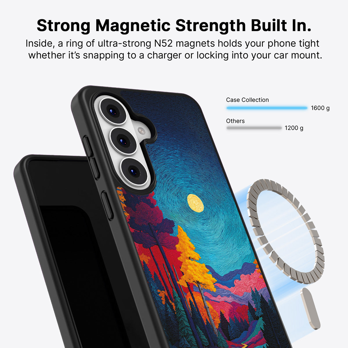 Samsung Galaxy S26 Qi2 magnetic case with N52 magnets – Folk Valley design