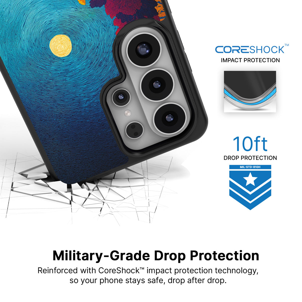 Folk Valley Samsung Galaxy S26 Ultra case with 10ft military-grade drop protection