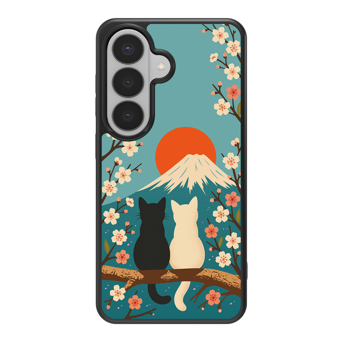 Fuji Cats design back view – Samsung Galaxy S26 case