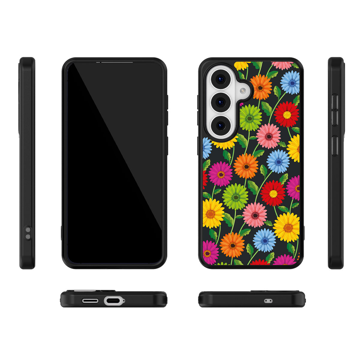 Gerbera Bloom Samsung Galaxy S26 Plus case – multi-angle view