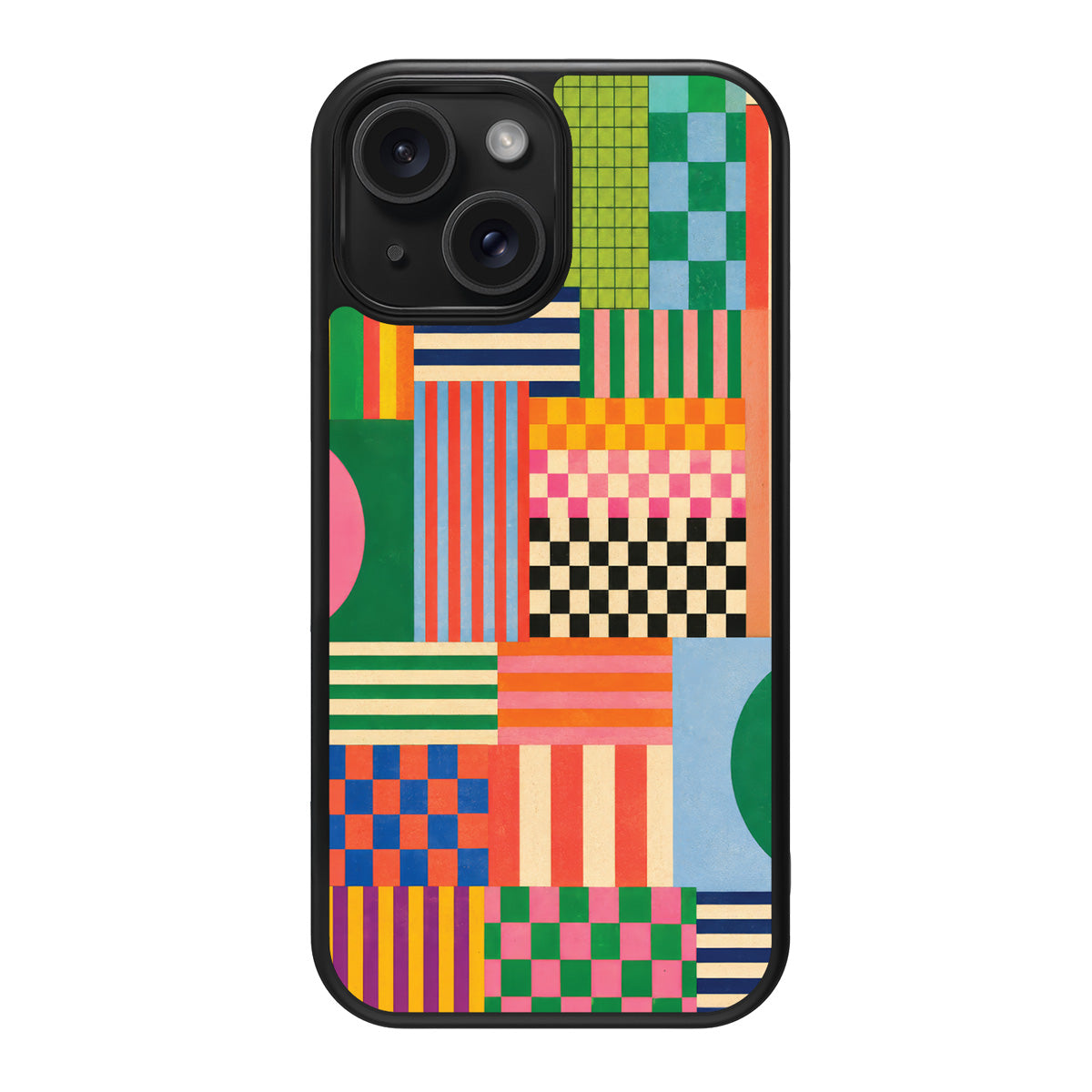 Carnival Quilt design back view – iPhone 13 case