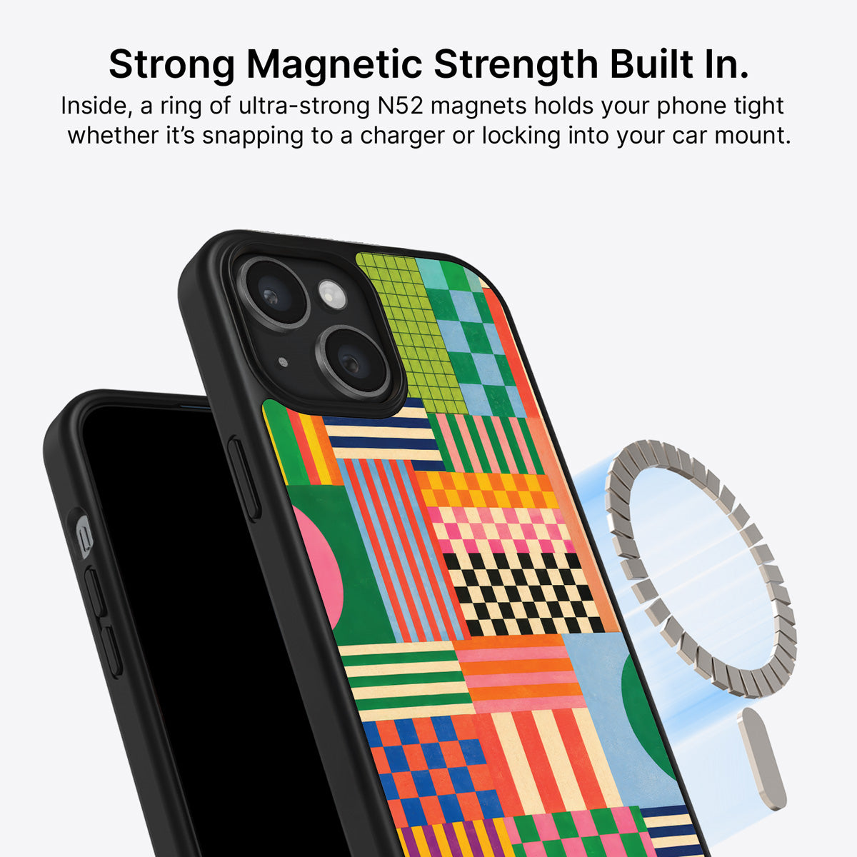 iPhone 13 MagSafe case – Carnival Quilt design