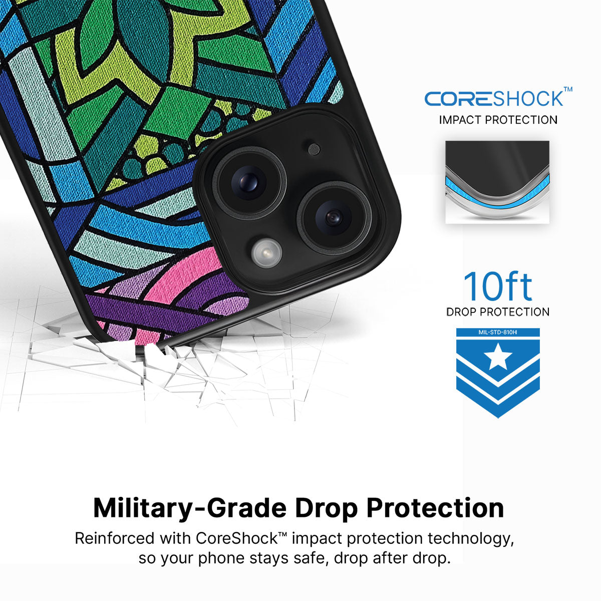 Green Flame - iPhone 13 Case #case type_core (magsafe), #case type_core (non magsafe)