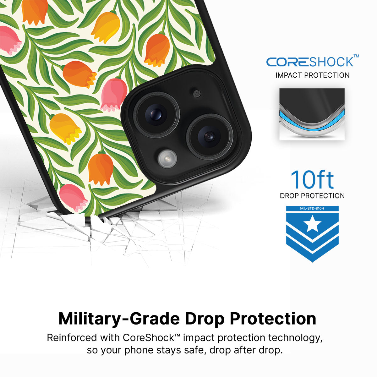 Spring Tulips - iPhone 13 Case #case type_core (magsafe), #case type_core (non magsafe)