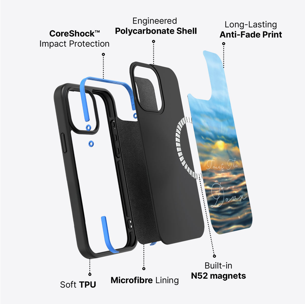 Trust the Dawn - iPhone 13 Case #case type_core (magsafe)