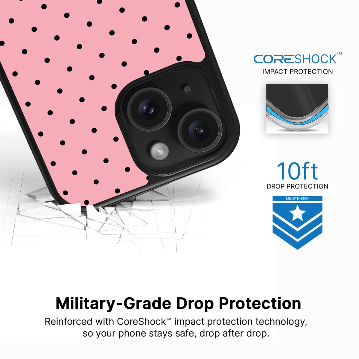 Veloria iPhone 13 case with drop protection