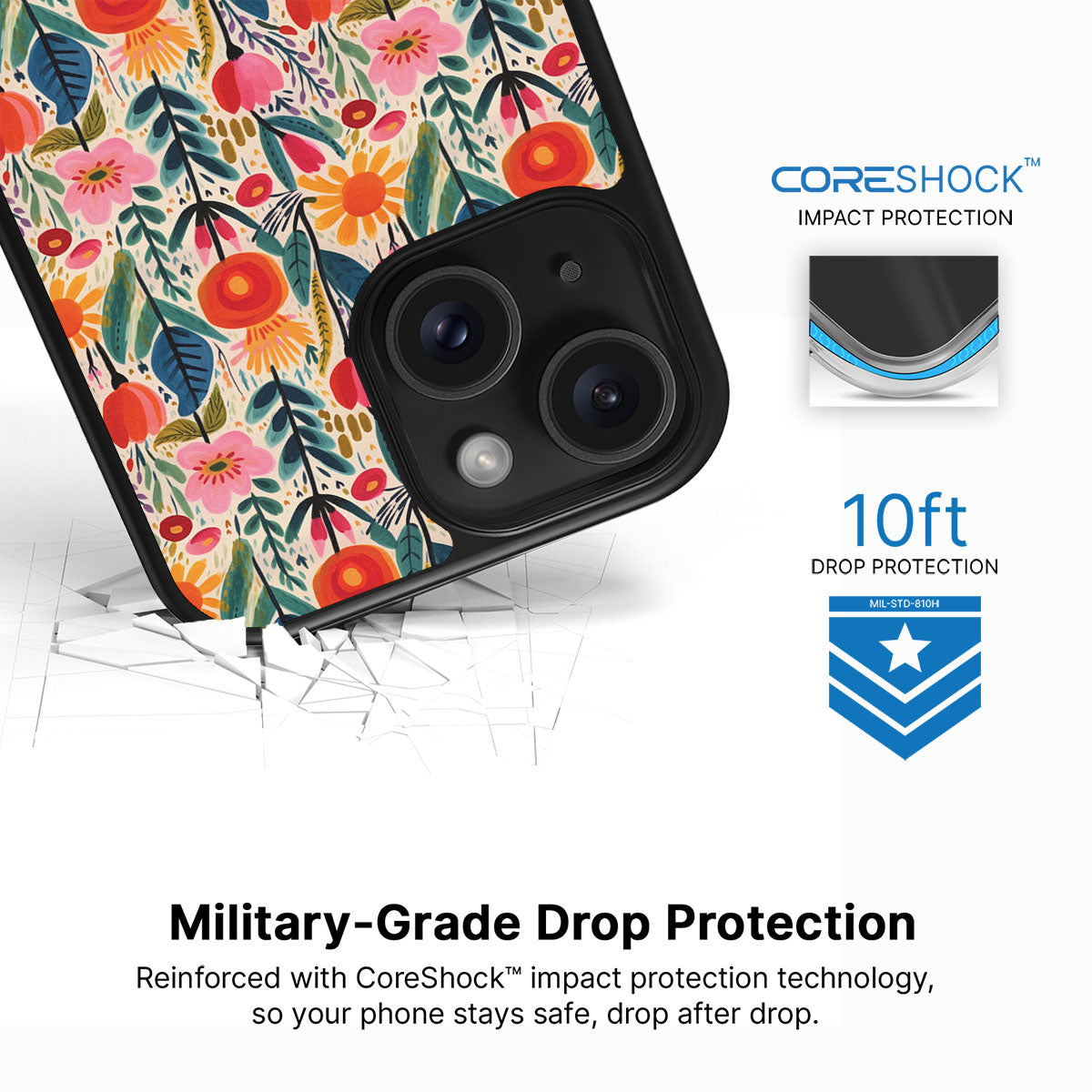 Wild Blossoms - iPhone 13 Case #case type_core (magsafe), #case type_core (non magsafe)