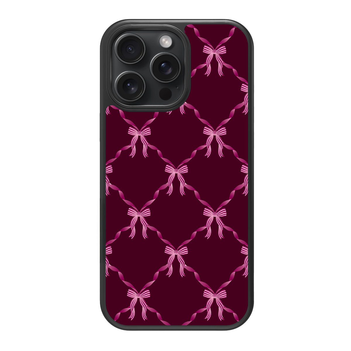 Bordeaux Bow - iPhone 13 Pro Case