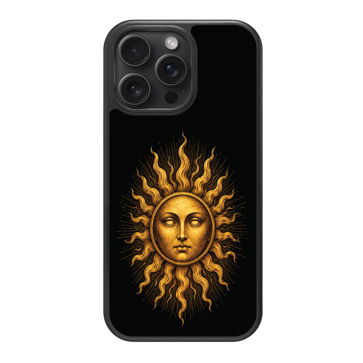 Celestial Sun design back view – iPhone 13 Pro case