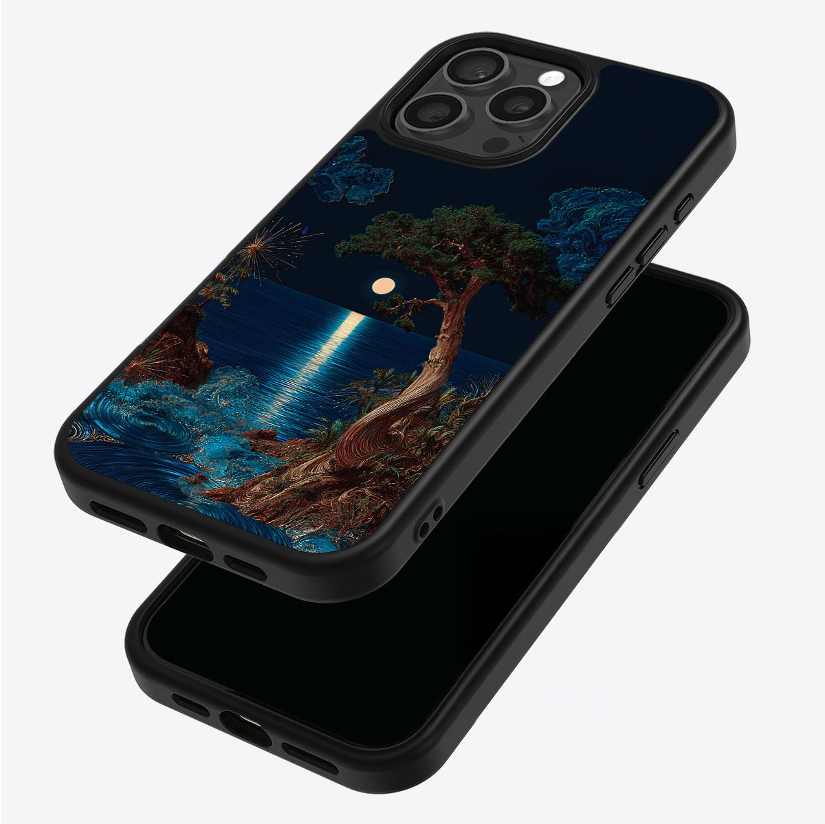 Quiet Moon iPhone 13 Pro case – back and side view