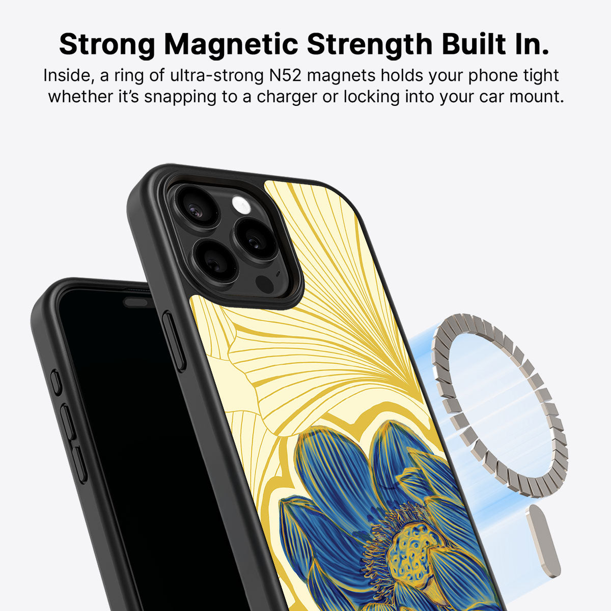 Blue Lotus - iPhone 13 Pro Max Case #case type_core (magsafe)