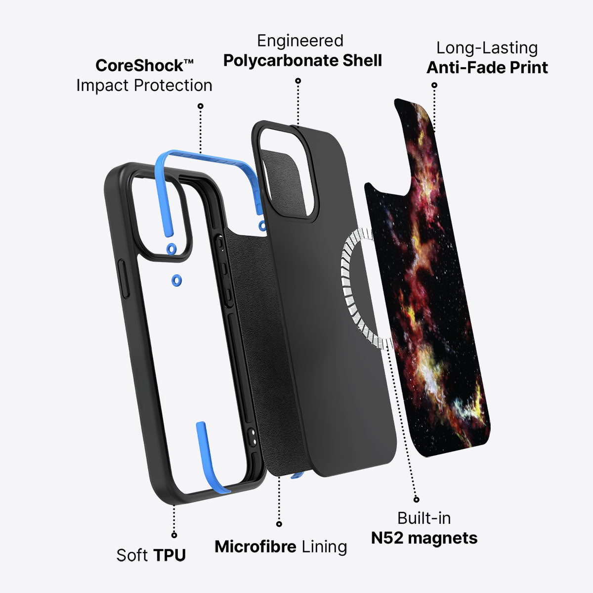 Cosmic Flare - iPhone 13 Pro Max Case #case type_core (magsafe)