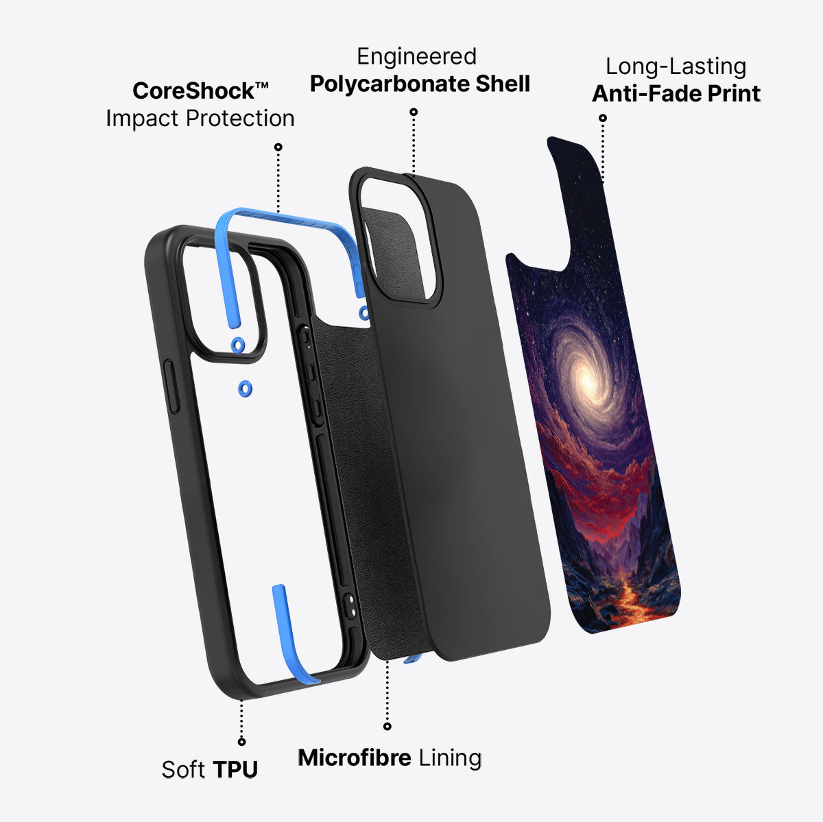 Cosmic Vortex - iPhone 13 Pro Max Case #case type_core (non magsafe)