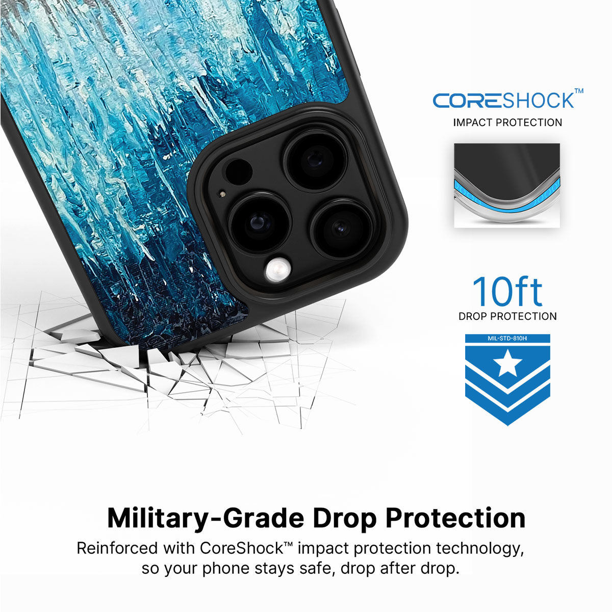 Impasto Tides - iPhone 13 Pro Max Case #case type_core (magsafe), #case type_core (non magsafe)