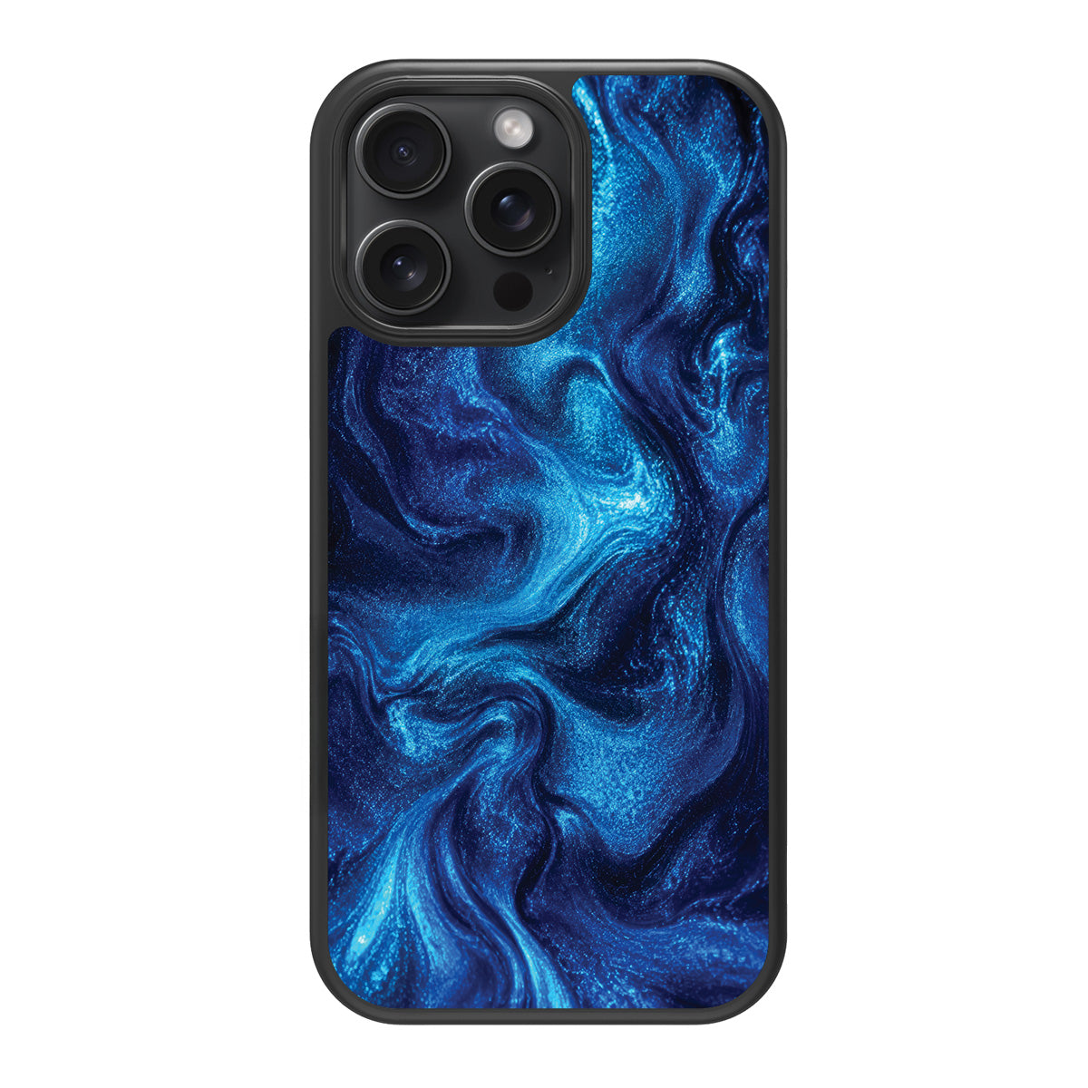 Blue Marble Designer iPhone 13 Pro Max Case – Indigo Impasto | MagSafe
