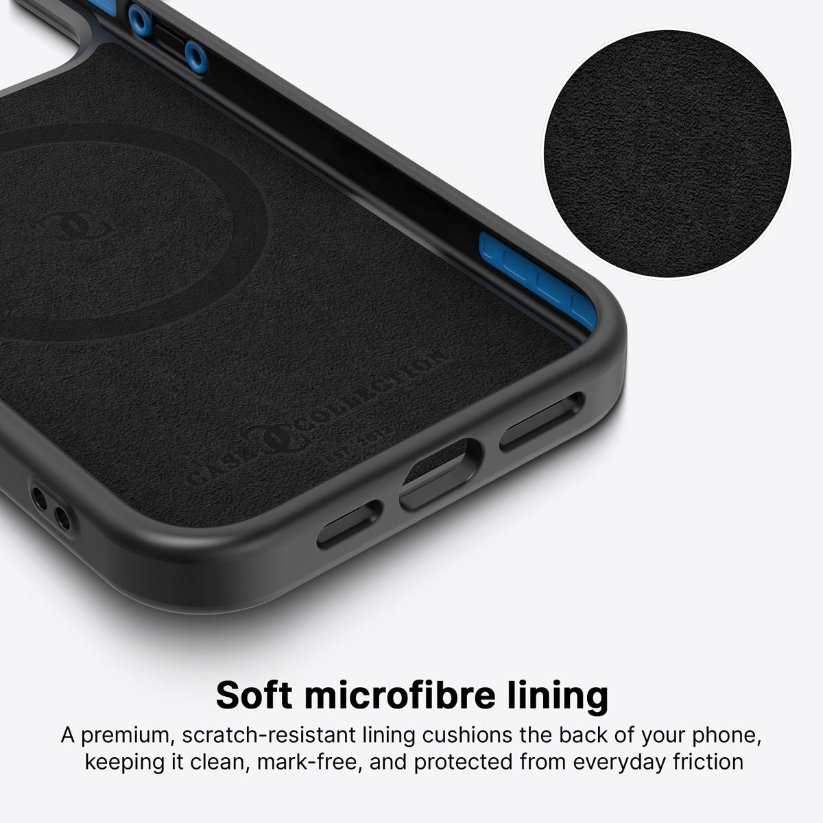 iPhone 13 Pro Max case interior – Modernist Muse microfibre lining