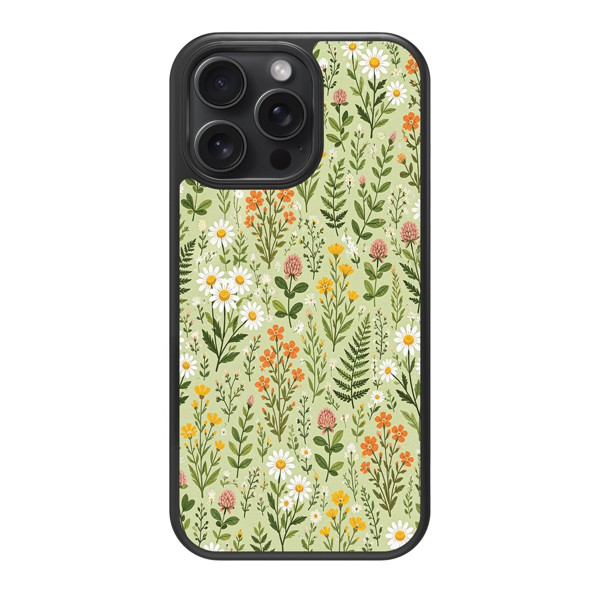 Wildflower Meadow design back view – iPhone 13 Pro Max case