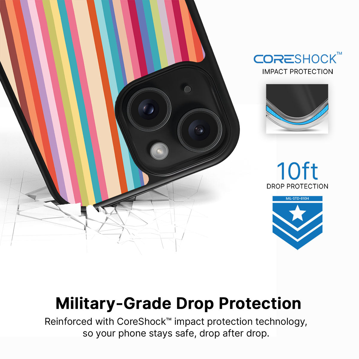 Candy Stripe - iPhone 14 Case #case type_core (magsafe), #case type_core (non magsafe)