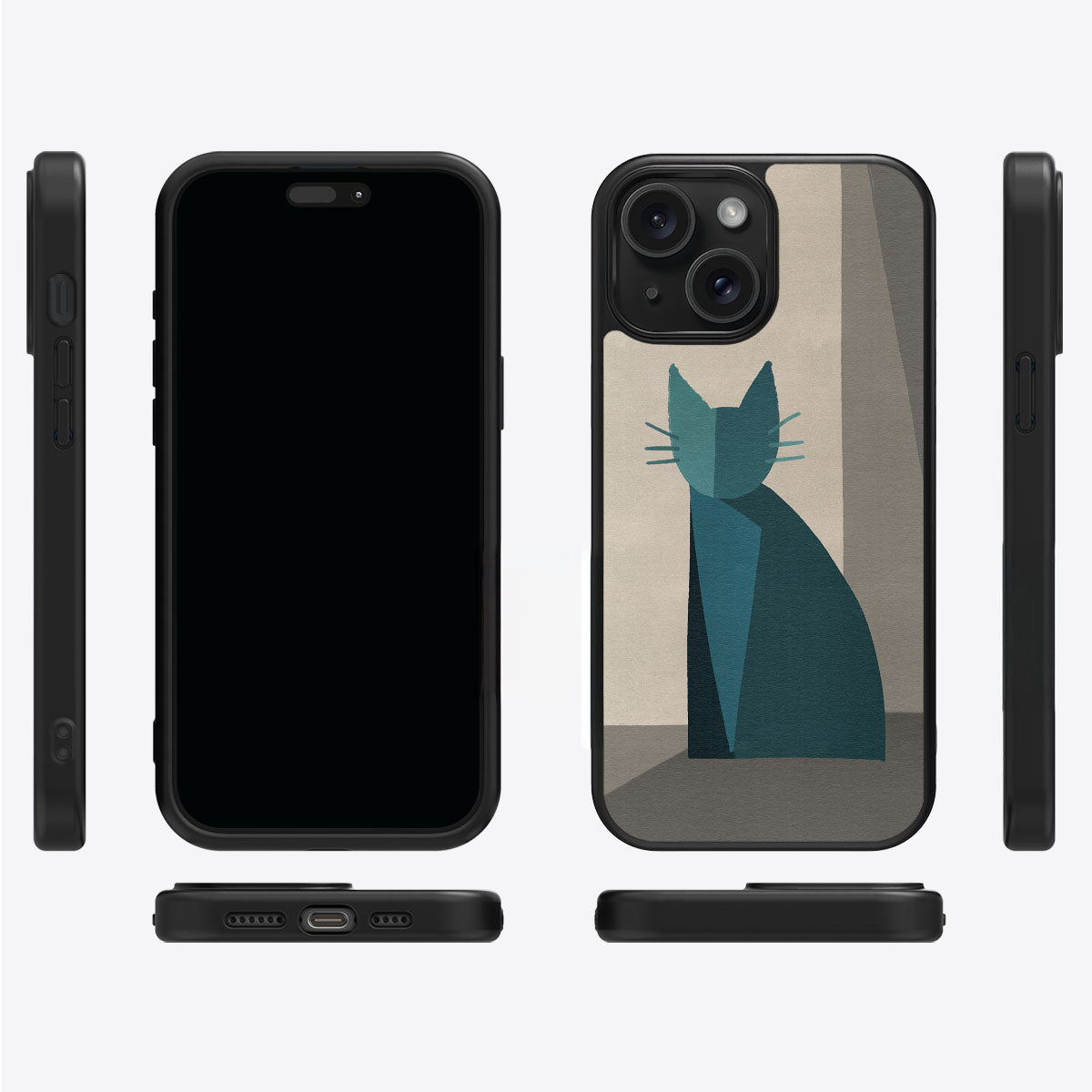 Cubist Feline - iPhone 14 Case #case type_core (magsafe), #case type_core (non magsafe)