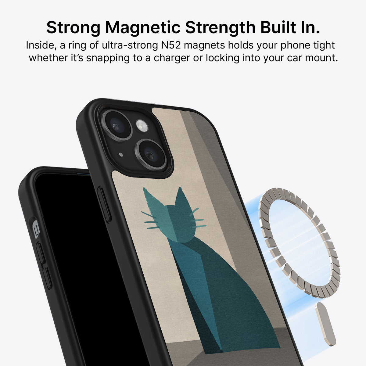 Cubist Feline - iPhone 14 Case #case type_core (magsafe)