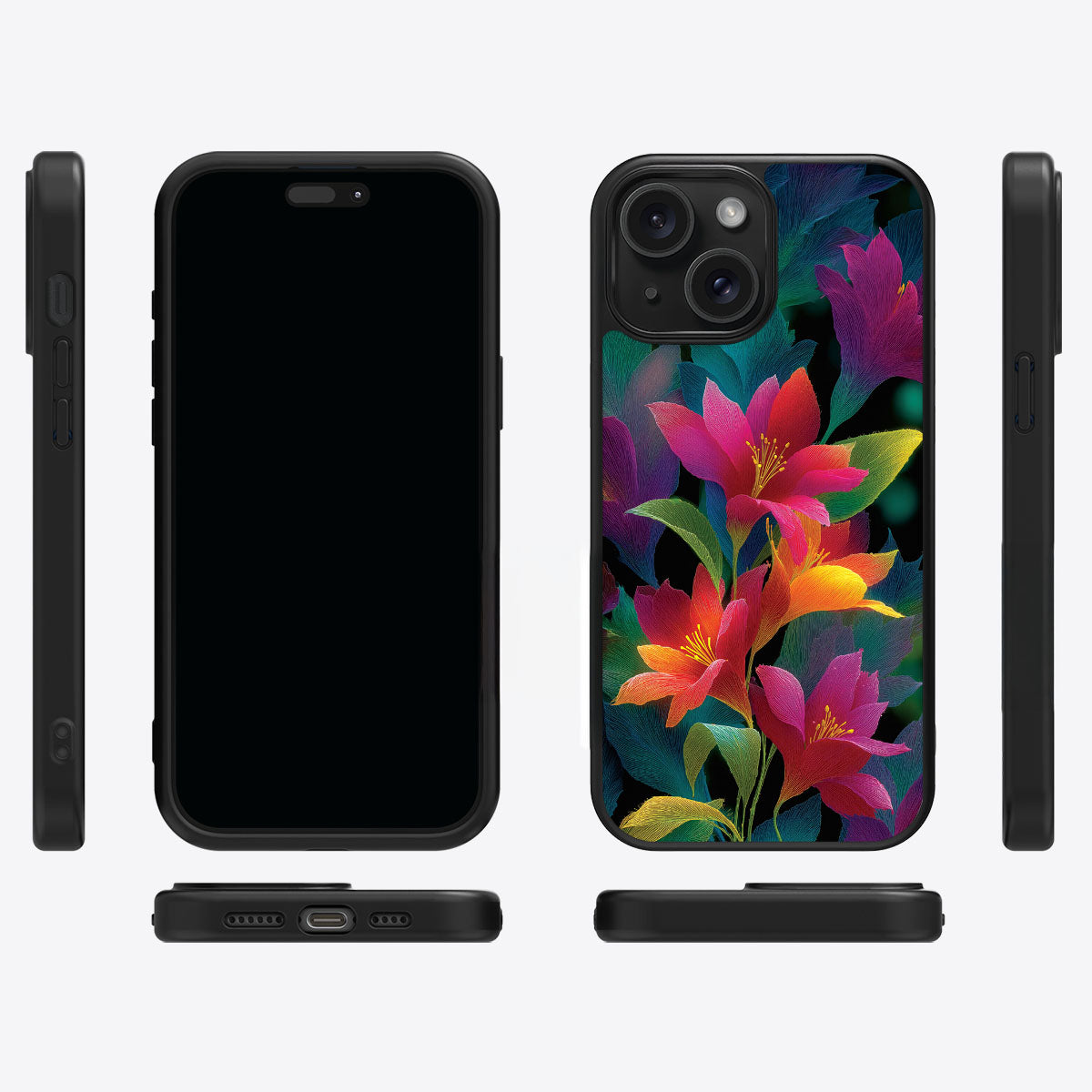 iPhone 14 Case with MagSafe – Jungle Bloom