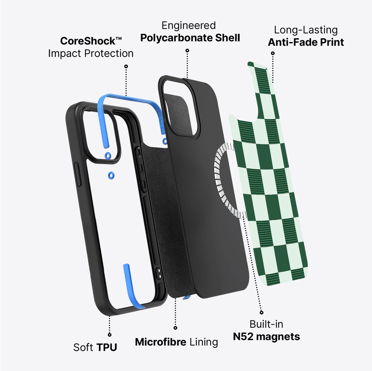 Luxe Emerald - iPhone 14 Case #case type_core (magsafe)