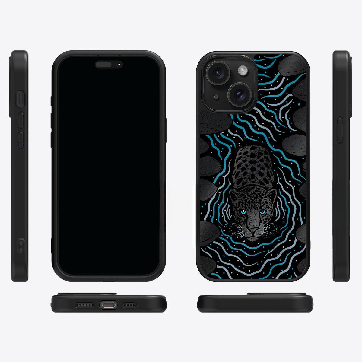 Midnight Panther - iPhone 14 Case, #case type_core (magsafe), #case type_core (non magsafe)