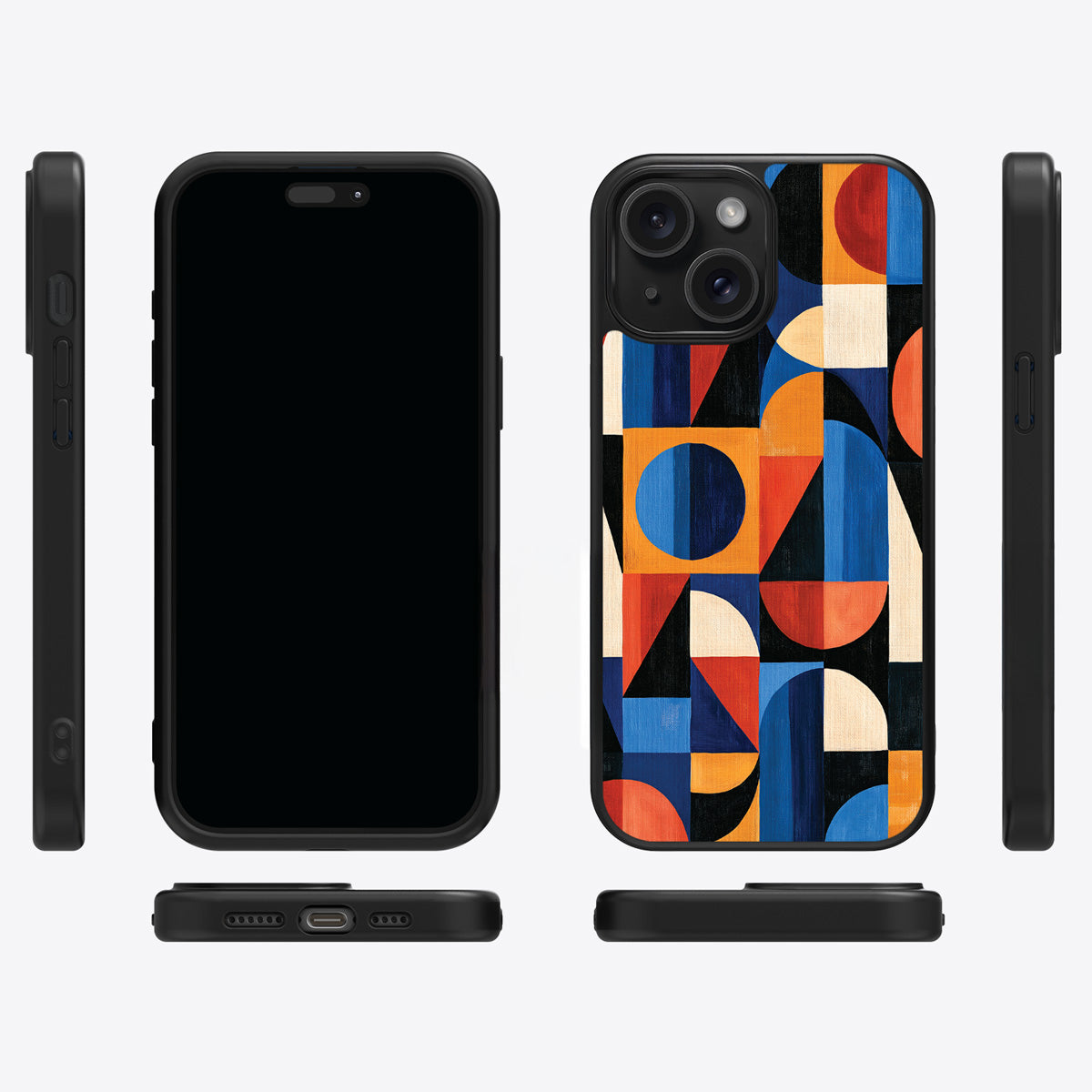 Modernist Muse iPhone 14 case cover – multi-angle view