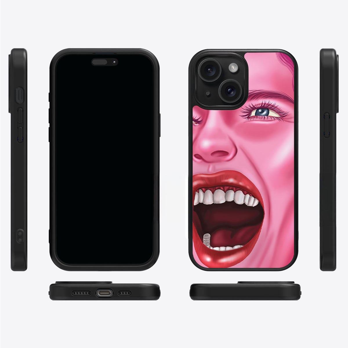 Pink Rage - iPhone 14 Case #case type_core (magsafe), #case type_core (non magsafe)