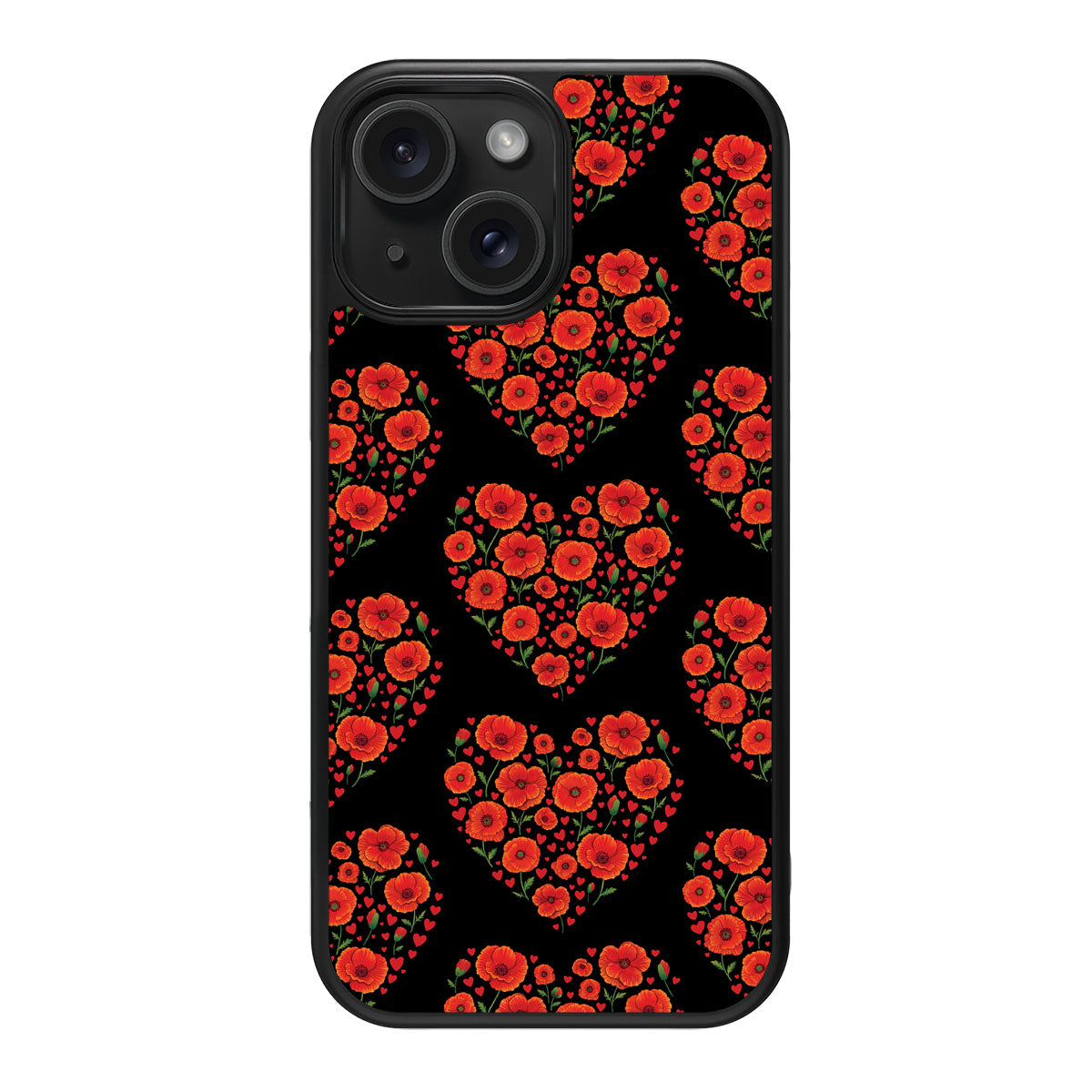 Poppy Heart - iPhone 14 Case #case type_core (magsafe), #case type_core (non magsafe)