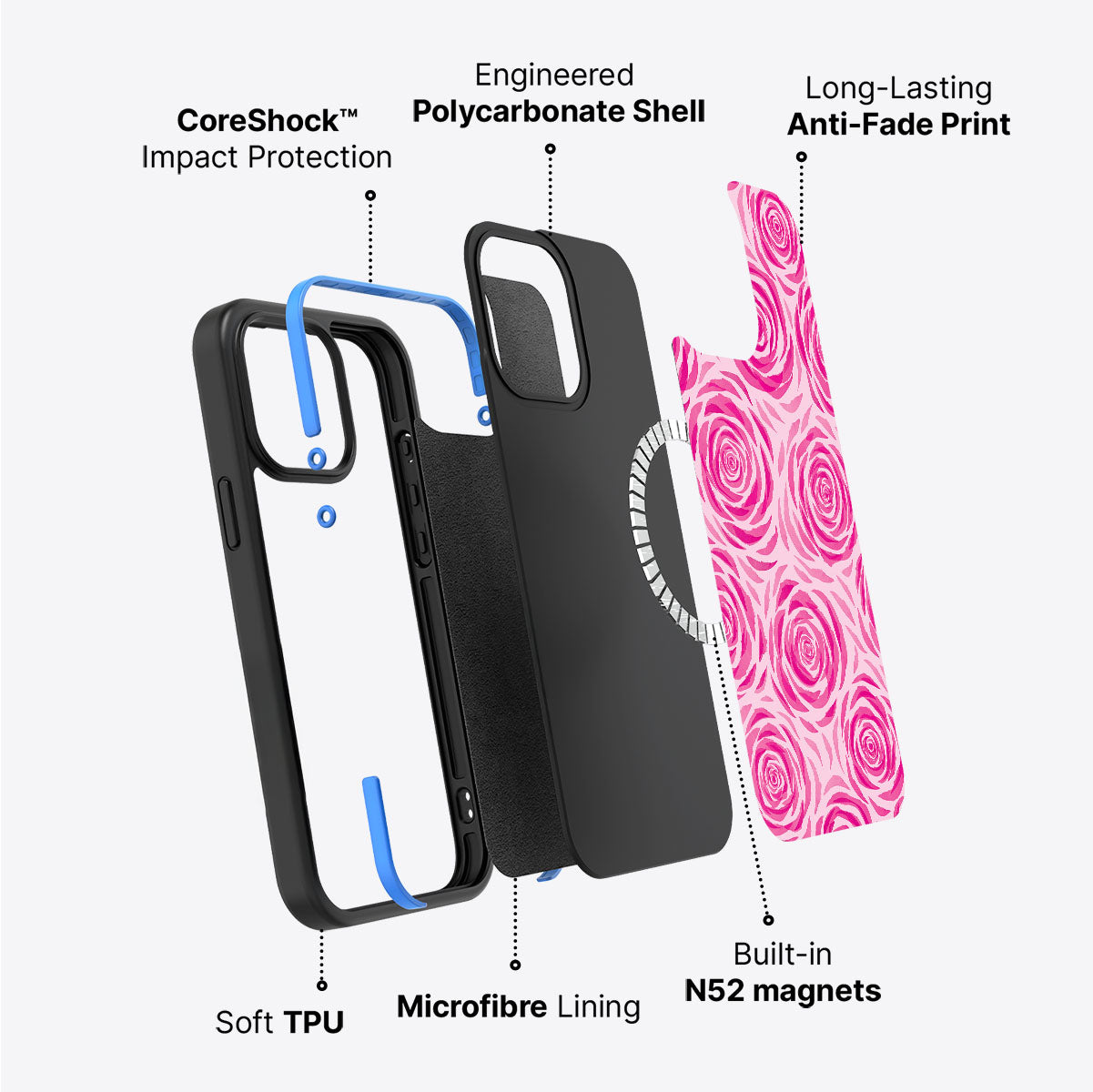 Rosy Reverie - iPhone 14 Case  #case type_core (magsafe)