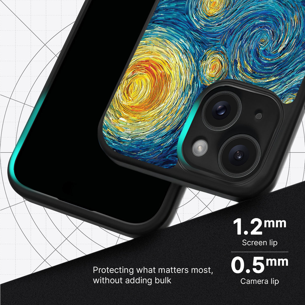 Astral Waves slim iPhone 14 Plus phone case