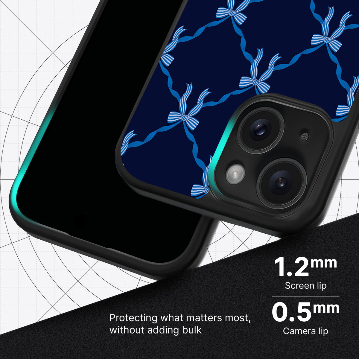 Azure Elegance - iPhone 14 Plus Case