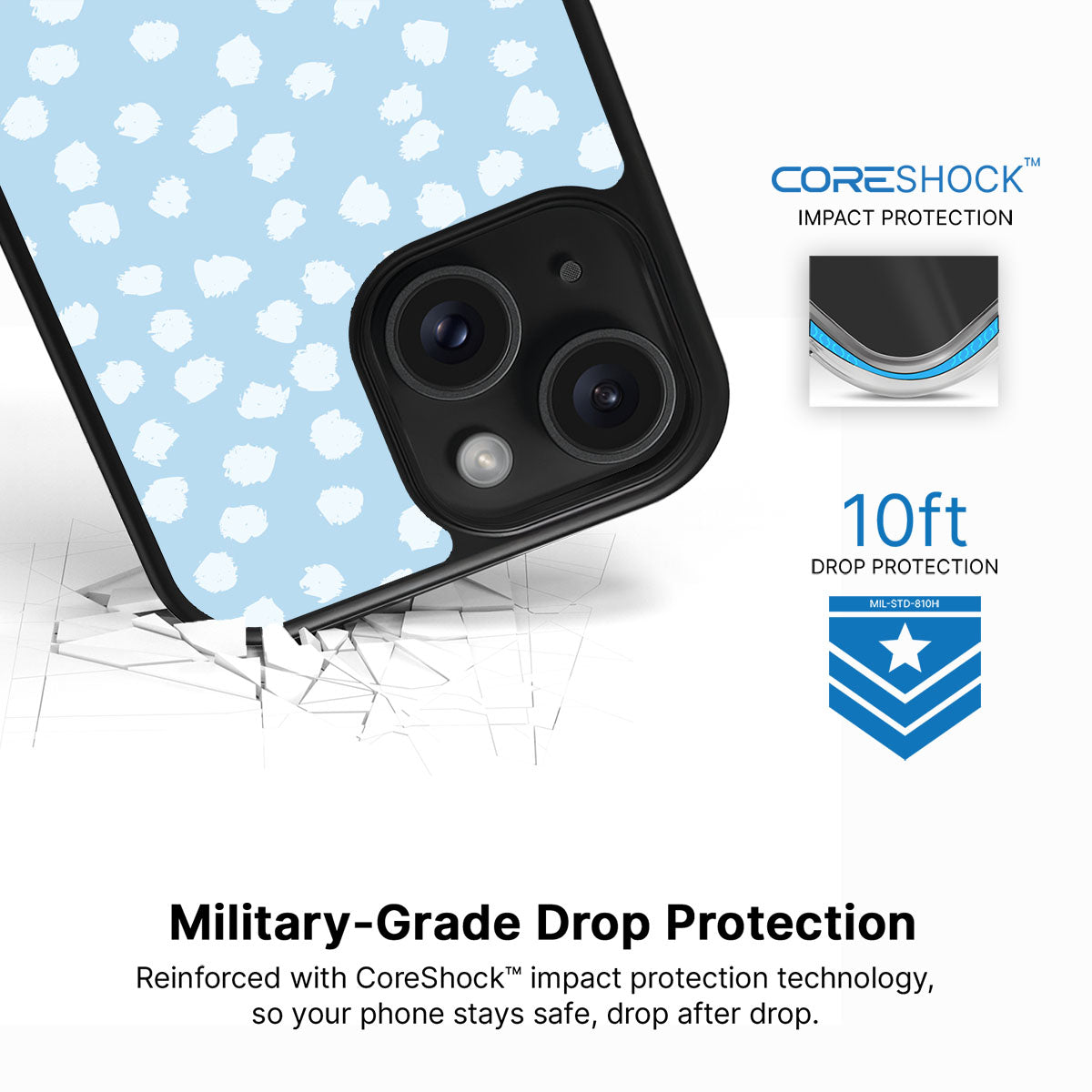 Cloud Dots - iPhone 14 Plus Case #case type_core (magsafe), #case type_core (non magsafe)