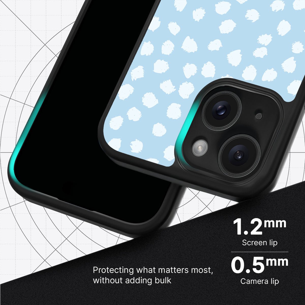 Cloud Dots - iPhone 14 Plus Case #case type_core (magsafe), #case type_core (non magsafe)