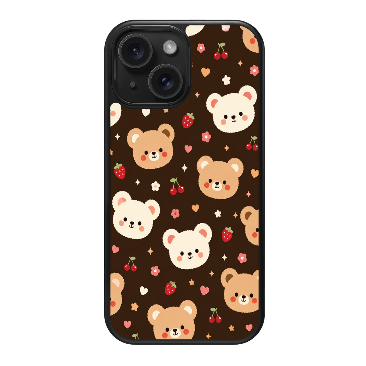 Cocoa Cuddles design back view – iPhone 14 Plus case