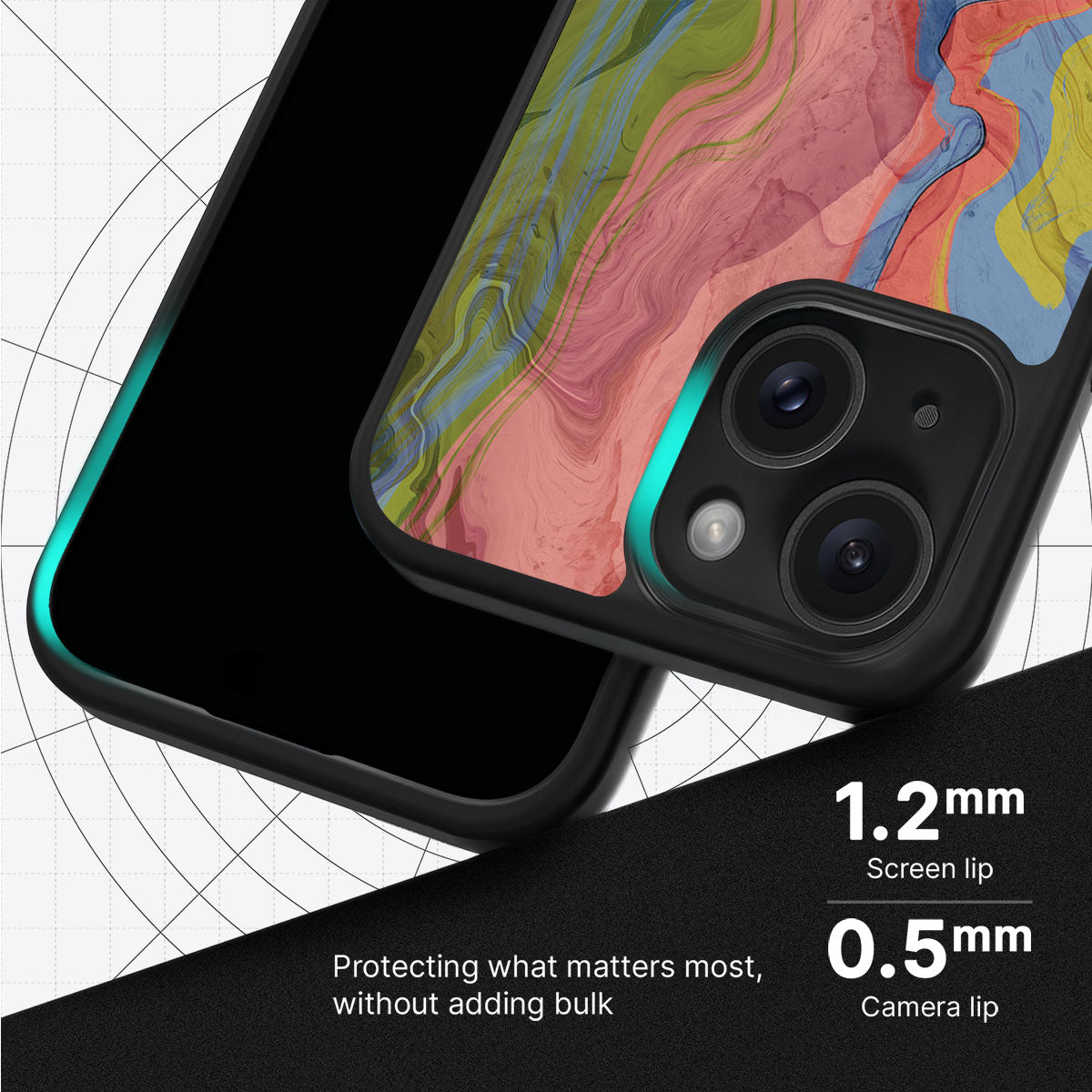 Coloured Rivers - iPhone 14 Plus Case, #case type_core (magsafe), #case type_core (non magsafe)