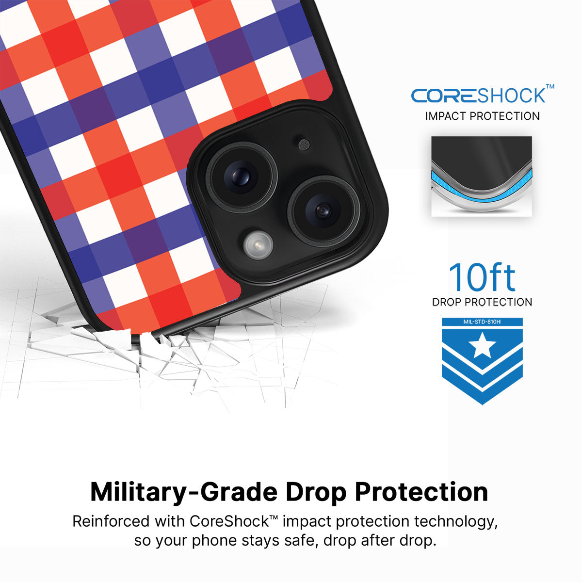 Heritage Checks - iPhone 14 Plus Case #case type_core (magsafe), #case type_core (non magsafe)