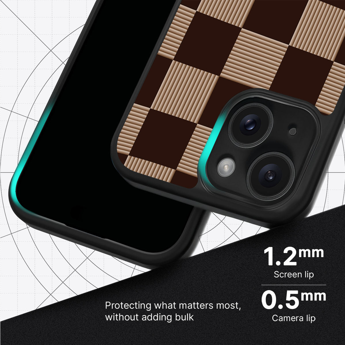 Latte Check - iPhone 14 Plus Case  #case type_core (magsafe), #case type_core (non magsafe)