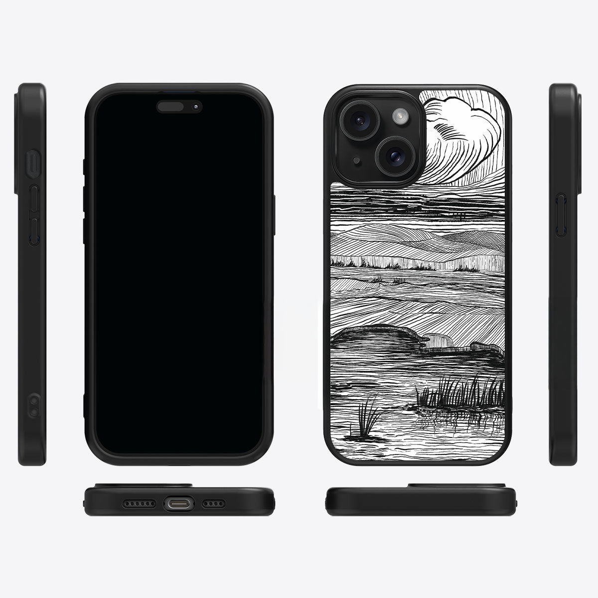 Linear Landscape - iPhone 14 Plus Case #case type_core (magsafe), #case type_core (non magsafe)