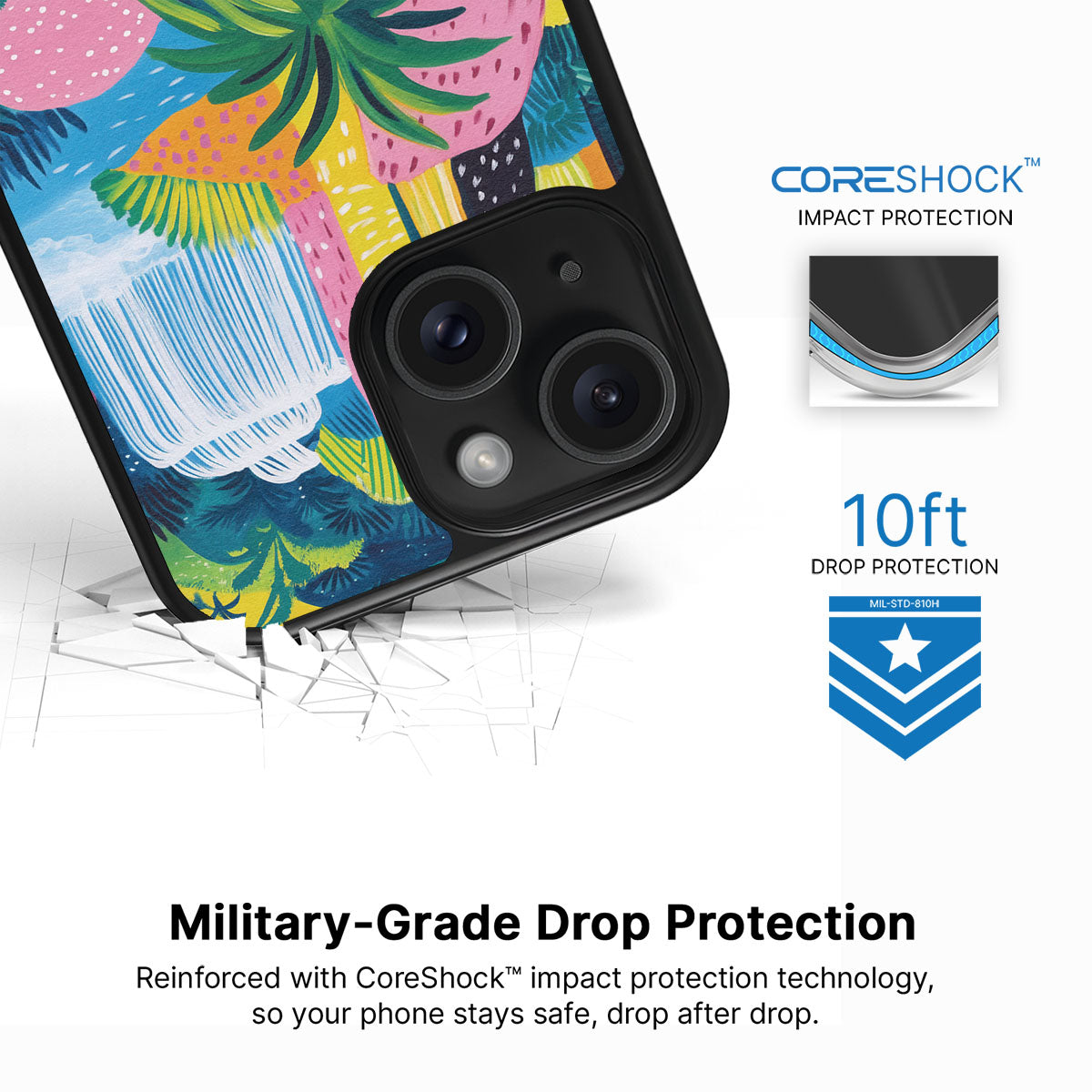 Lively Amazon iPhone 14 Plus case with drop protection