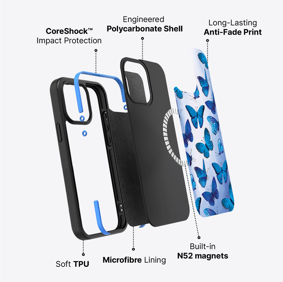 Magic Butterflies - iPhone 14 Plus Case