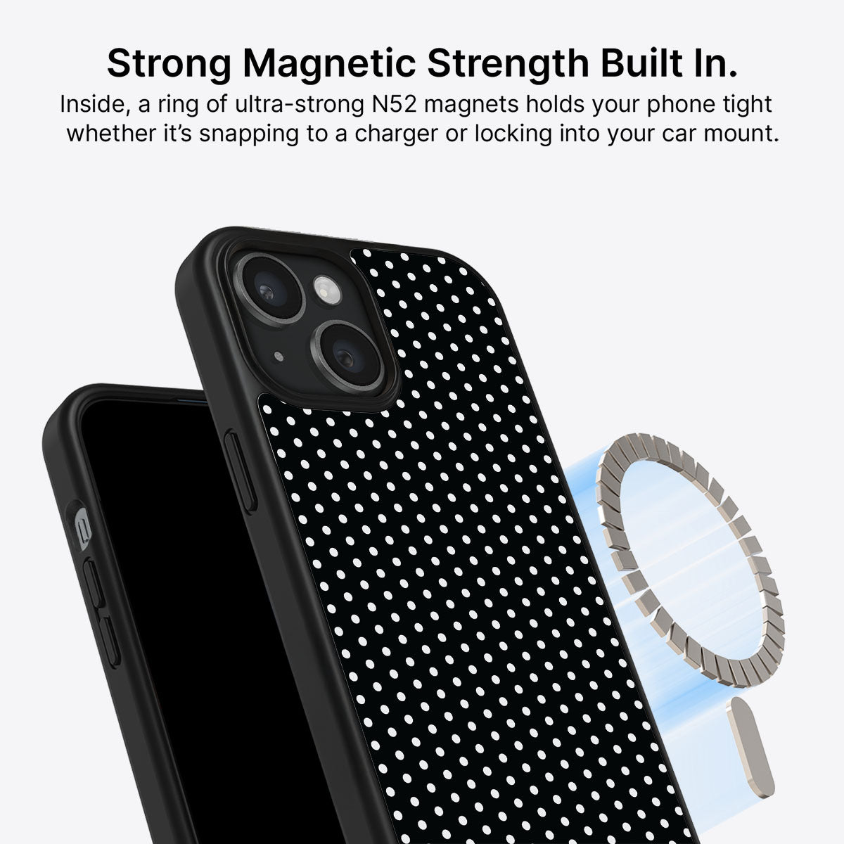 Noir Mesh - iPhone 14 Plus Case #case type_core (magsafe)